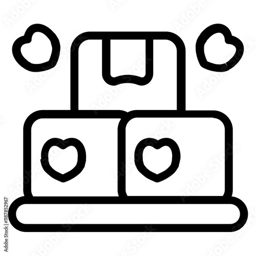 Clothes Donation Line Icon