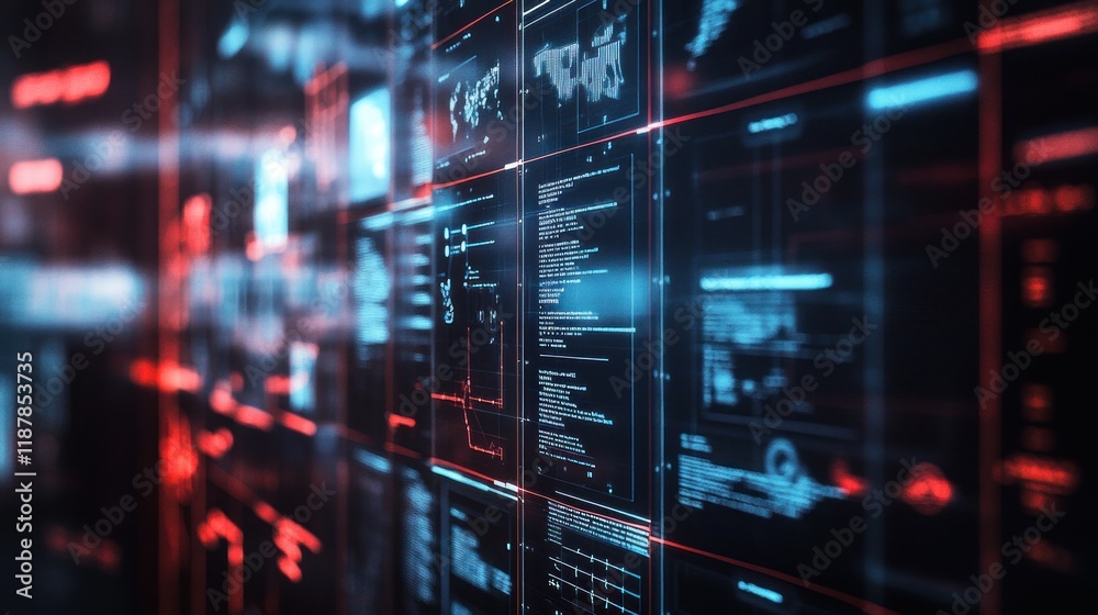 Futuristic Digital Interface: A Glimpse into the Realm of Data and Technology Futuristic Digital Interface: A Glimpse into the Realm of Data and Technology