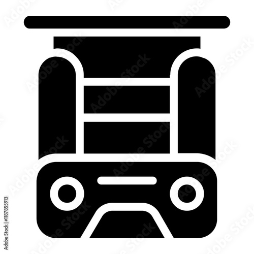 Lathe Machine Solid Icon