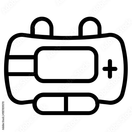 Handheld Game Line Icon