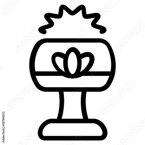 Holy Grail Line Icon