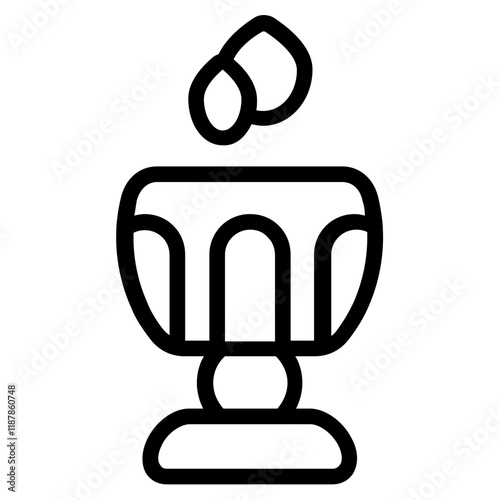 Holy Grail Line Icon