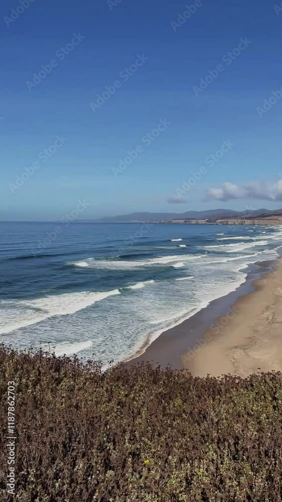Stunning Views of Waves, Cliffs, and the Scenic Beauty of California's Ocean Coastline