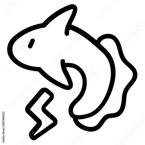 Electric Eel Line Icon