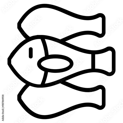 Fish Line Icon