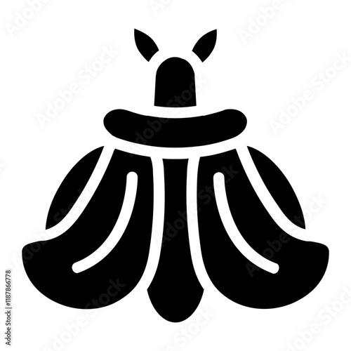 Moth Solid Icon