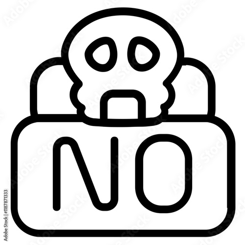 Stop Pirates Line Icon