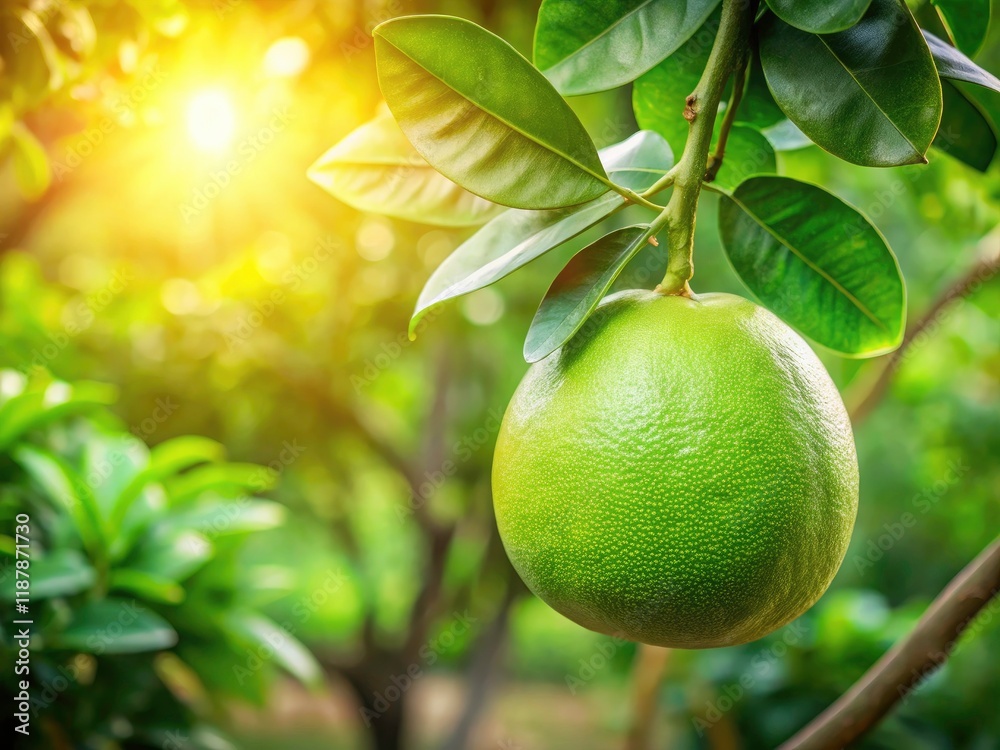 Lush Green Pomelo Orchard: Juicy Pomelos Hanging on Trees, Abundant Harvest, Citrus Fruit Farm Lush Green Pomelo Orchard: Juicy Pomelos Hanging on Trees, Abundant Harvest, Citrus Fruit Farm