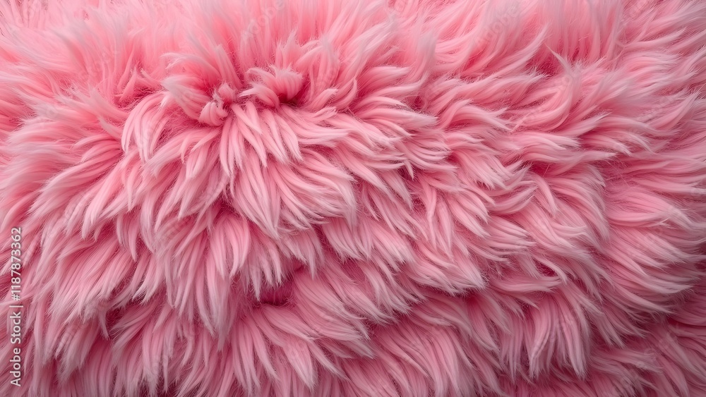 Pink fur texture as a background, close-up of fur texture. Generated by AI Pink fur texture as a background, close-up of fur texture. Generated by AI