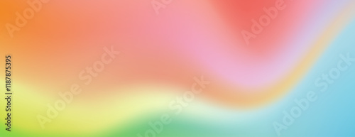 Abstract background with a blended pastel rainbow gradient