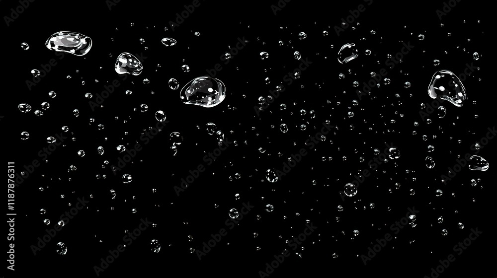 Water Drops on Window with Condensation in Vector Illustrative Design Water Drops on Window with Condensation in Vector Illustrative Design