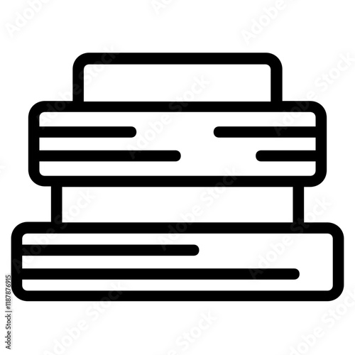 Wooden Plank Line Icon