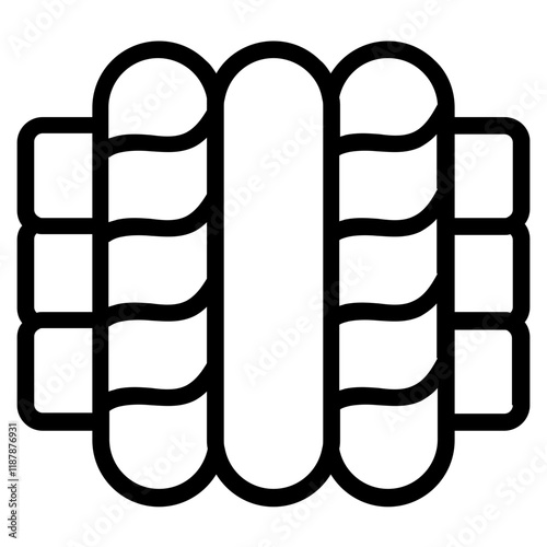 Wooden Plank Line Icon