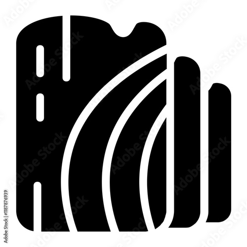 Wooden Plank Solid Icon