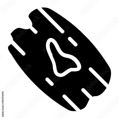 Wooden Plank Solid Icon