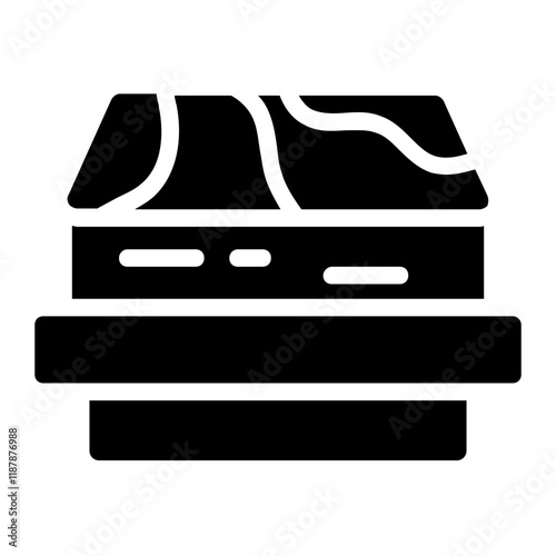 Wooden Plank Solid Icon