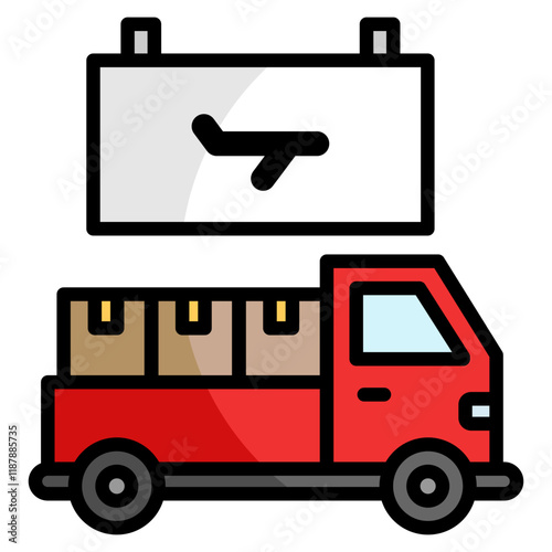 Truck  Icon Element For Design