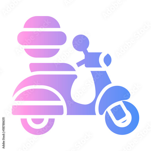 motorbike Gradient icon