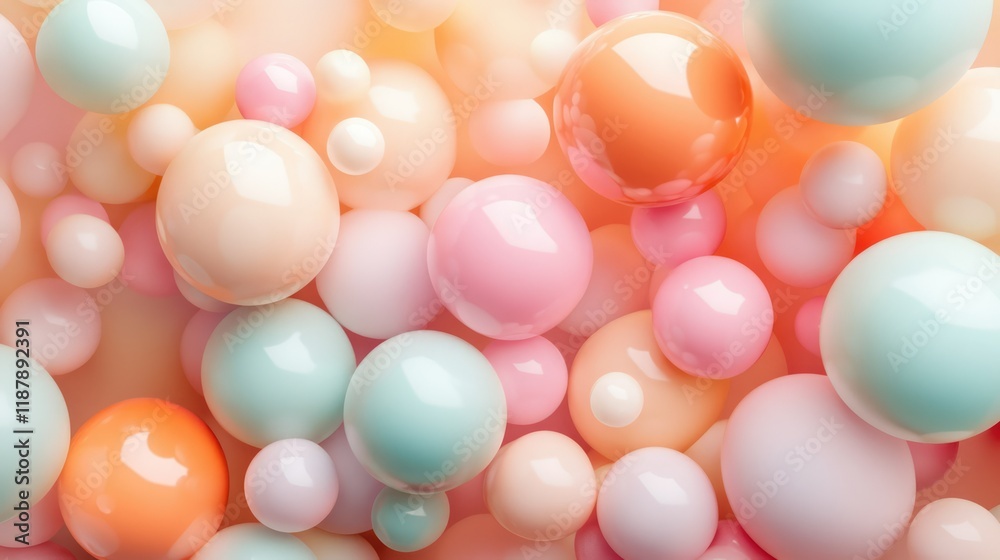 custom made wallpaper toronto digitalVibrant Coral, Orange, and Turquoise Balloons Soaring in the Sky. Contemporary Birthday Wallpaper.