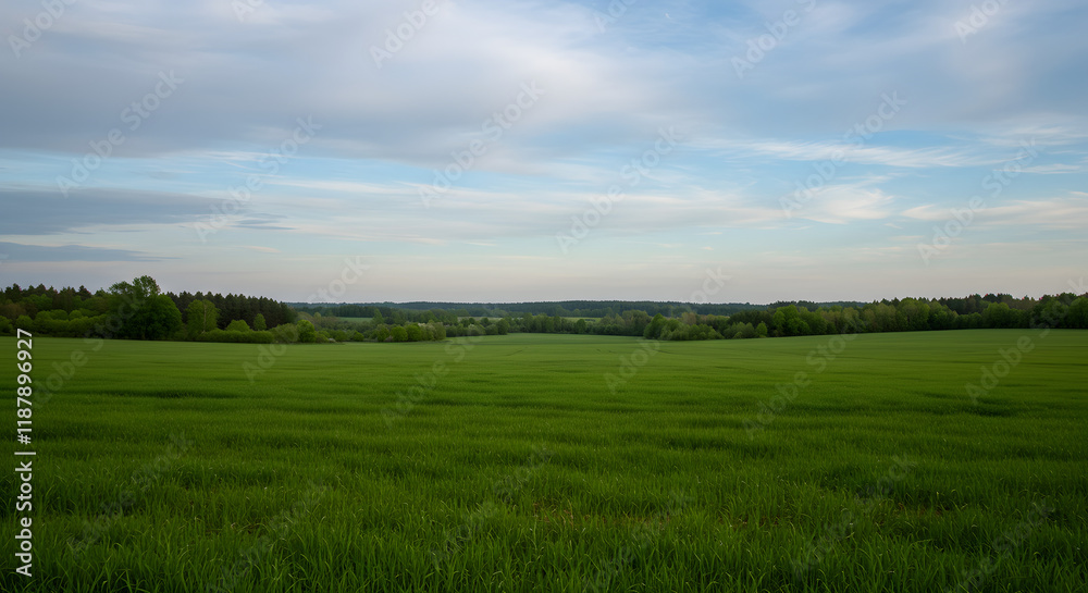 A natural landscape characterized by greenery and a sky backdrop. A natural landscape characterized by greenery and a sky backdrop.