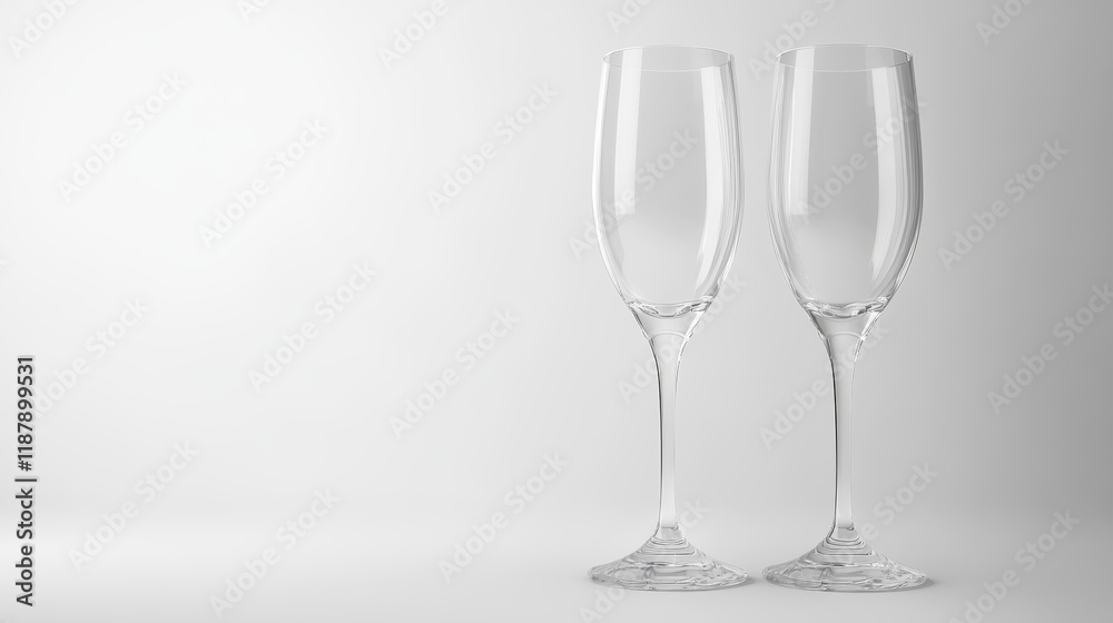 Two wine glasses on a white background Two wine glasses on a white background