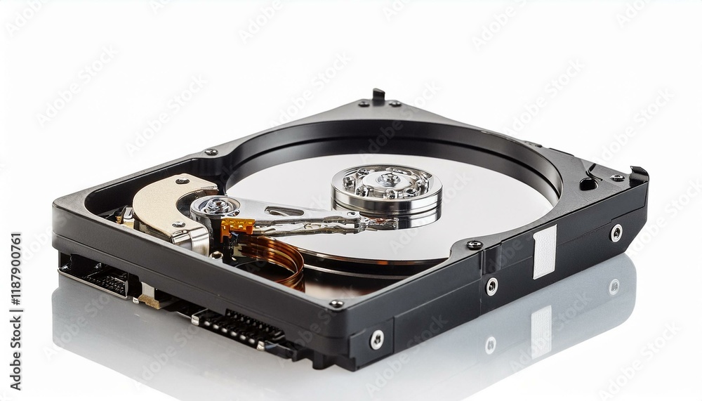 Hard Drive Close-Up: Inner Workings Exposed Hard Drive Close-Up: Inner Workings Exposed
