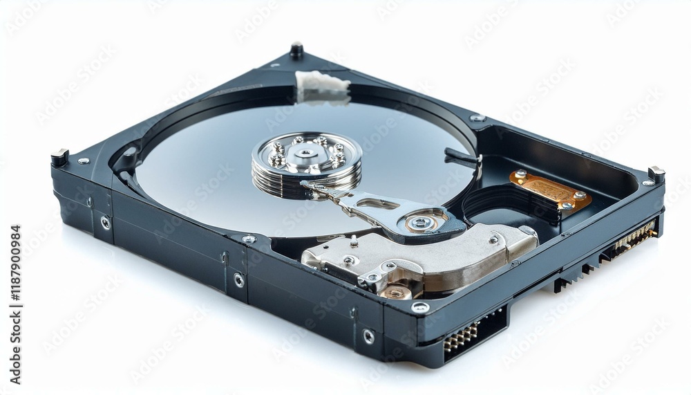 Hard Drive Close-Up: Inner Workings Exposed Hard Drive Close-Up: Inner Workings Exposed