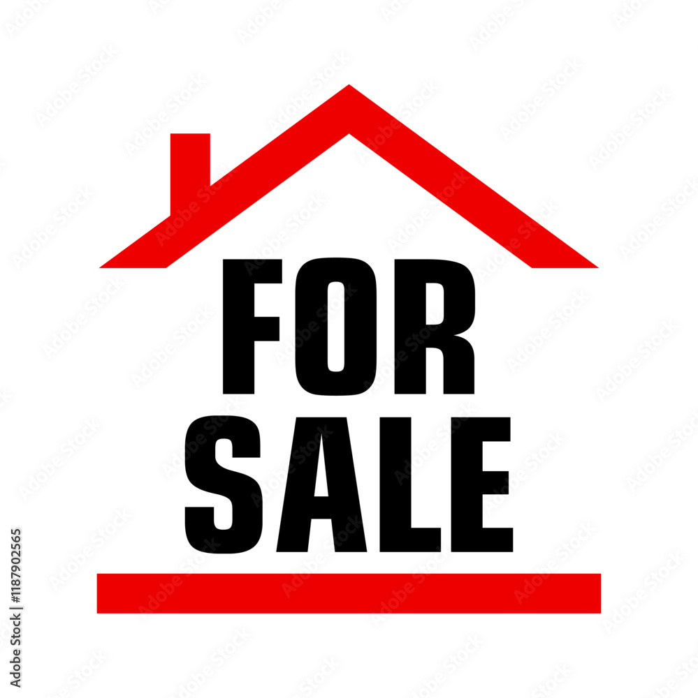 Logo for sale with house icon Logo for sale with house icon