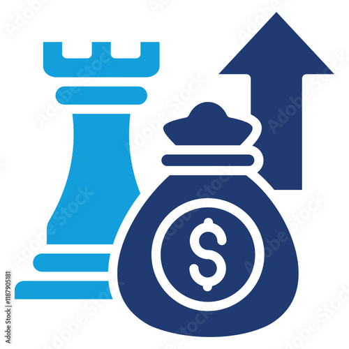 Investment Strategy Icon Element For Design