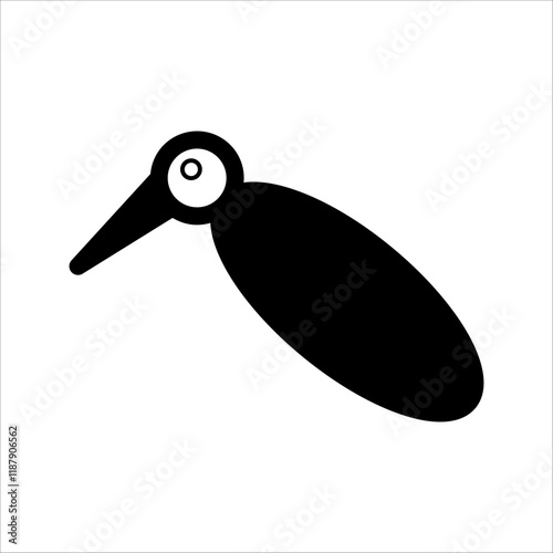 Printmosquito larvae icon, vector illustration on white background