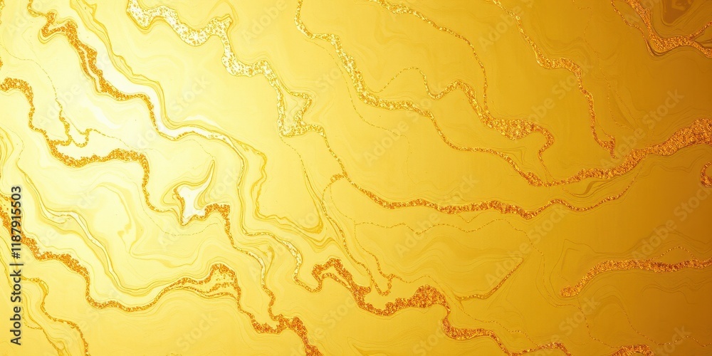 Naklejka premium Abstract Gold Swirls and Glitter Texture with Rich Tones