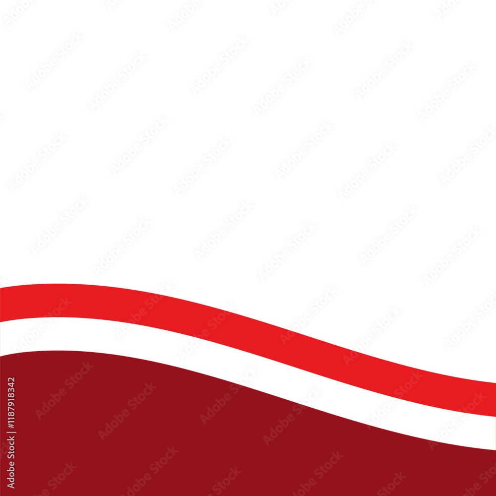 Fototapeta premium Indonesia Footer Vector