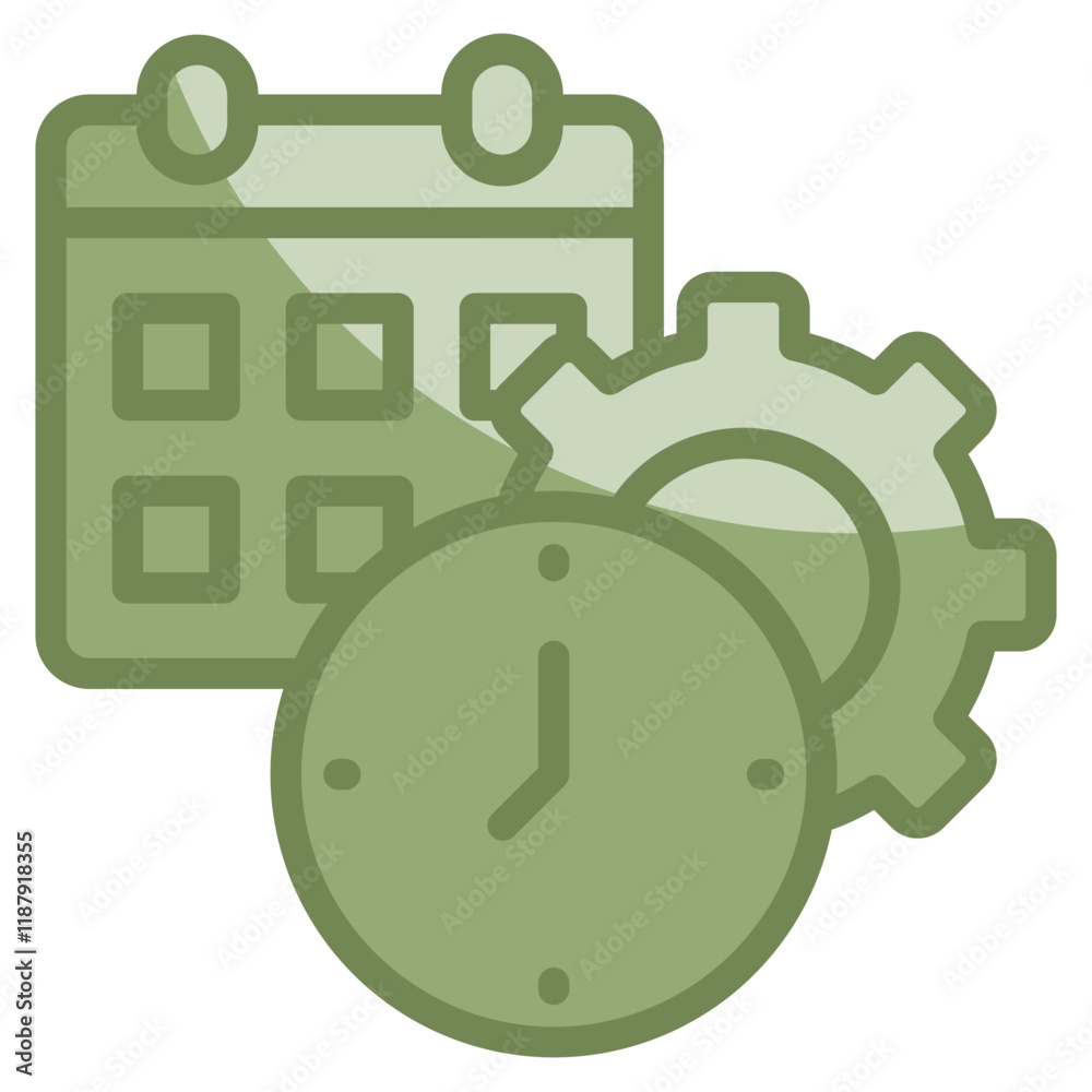 Obraz premium Time Management Icon Element For Design