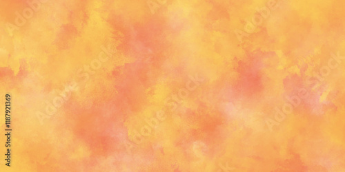 Abstract grunge painted yellow or orange background,  grunge orange vector watercolor, Soft brushstrokes vibrant atmosphere diffuse lighting fluid composition,  abstract painting in warm watercolor.
