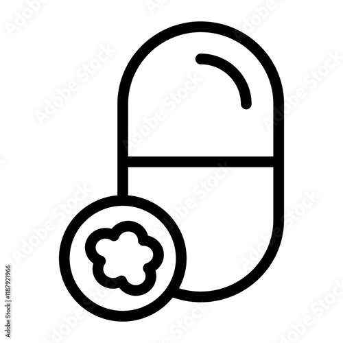 Antibiotics Line Icon