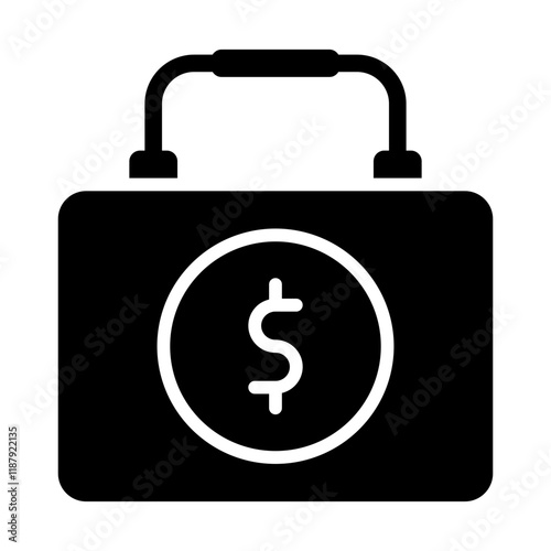 Bag Money Solid Icon