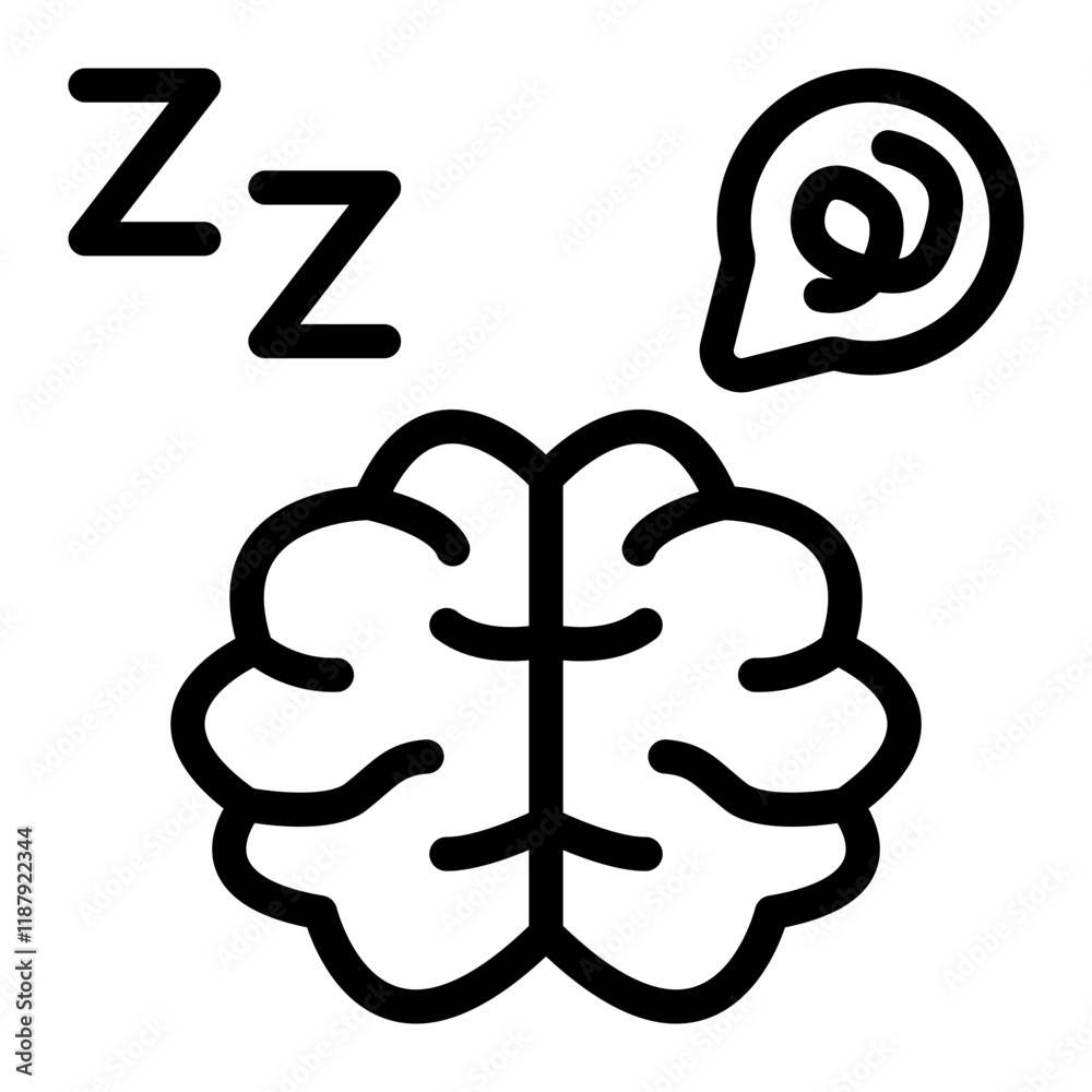 Brain Line Icon Brain Line Icon