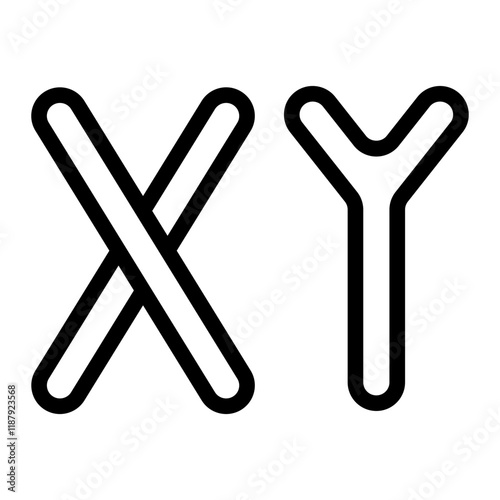 Chromosome Line Icon