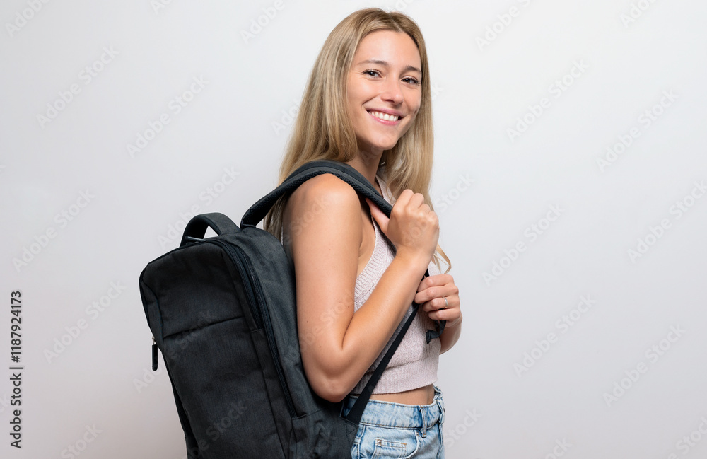 Blonde Happy Girl: Fresh Style and Positive Energy for a Productive Day