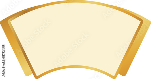 和風の扇型の装飾枠