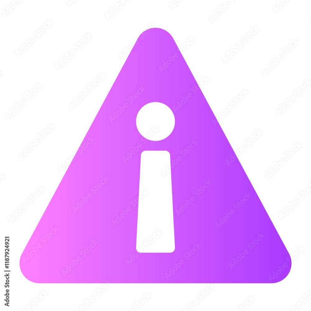 attention gradient icon attention gradient icon