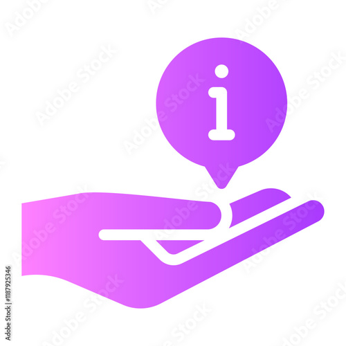hand gradient icon