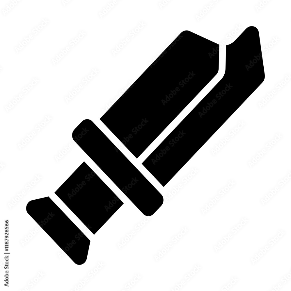 Fantasy Sword Solid Icon Fantasy Sword Solid Icon
