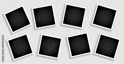 isolated picture border frame collage background with blank space