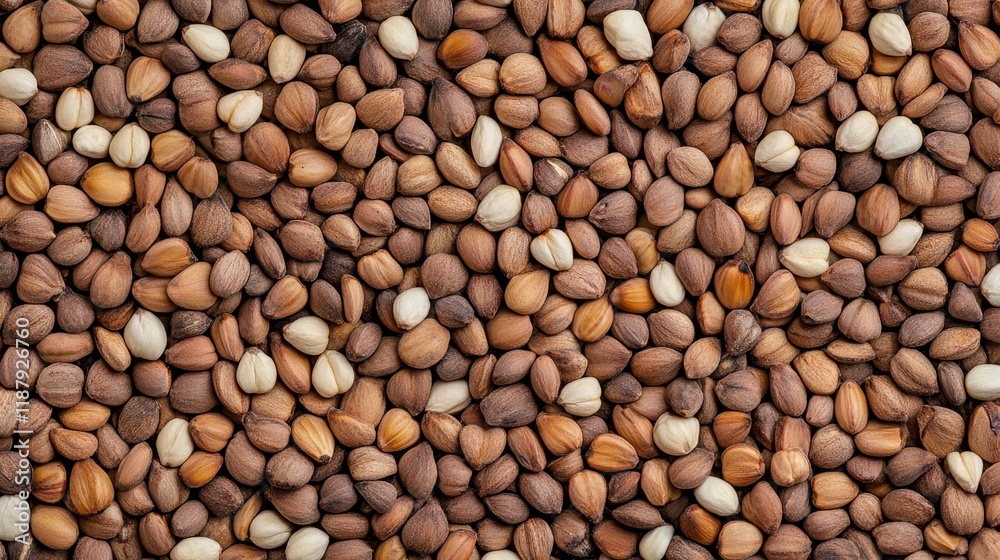 Diverse assortment of mixed nuts and seeds texture background Diverse assortment of mixed nuts and seeds texture background