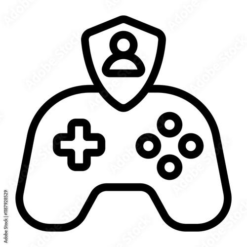 Games Control Line Icon