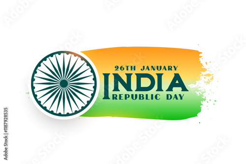 26th january indian republic day event background design