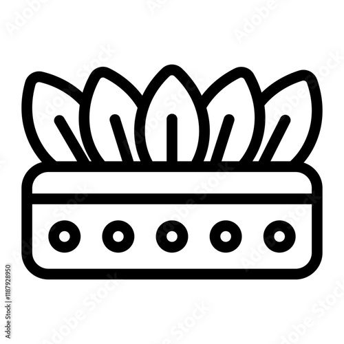 Headdress Line Icon