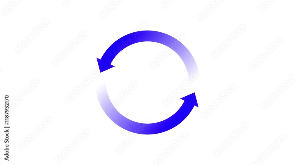 Circle arrow refresh icon rotation animation Motion graphic design on green screen Circle arrow refresh icon rotation animation Motion graphic design on green screen
