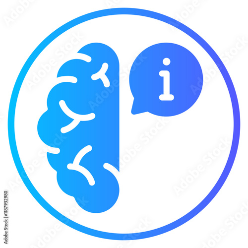 brain gradient icon